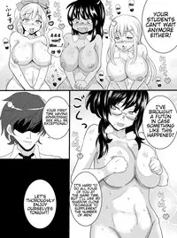 [Sakura no Hanabira (Kurumi Riko)] Sensei ga Bakunyuu Joshikousei-tachi to Love Love Rankou Dekitawake | Why sensei was able to have a consensual orgy with huge-breasted female students (Senran Kagura) [English] [Trinity Translations Team] [Digital]