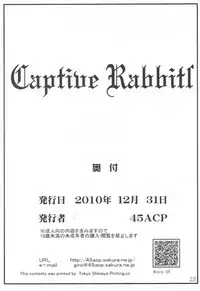 (C79) [WARP Co (45ACP)] Captive Rabbitl (Mahou Shoujo Lyrical Nanoha)