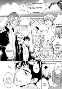 [Honetukiniku (Sebone)] seaside summer tune [Tokuten Clear File Tsuki] (Free!) [English] [Migi-ude]