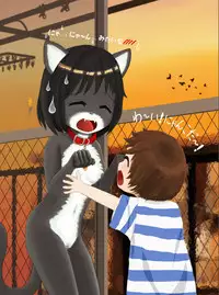 [Shinshi Zaibatsu] zenra ni neko no body paint! anal shippo de kyousei onanie-