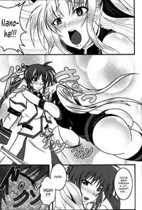 (C82) [Bitch Bokujou (Bokujou Nushi K)] Zettai Chinpo Nanka ni Maketari Shinai Hon Re:birth | I Won't Lose to a Mere Cock Book Re-Birth (Mahou Shoujo Lyrical Nanoha, Dog Days) [English] [Chocolate]