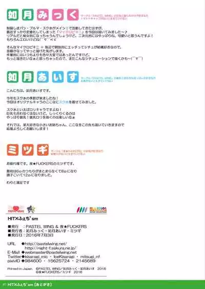 [PASTEL WING, NIGHT FUCKERS (Kisaragi-MIC, Kisaragi-ICE, Mitsugi)] HIT x Feti'sm [Digital]