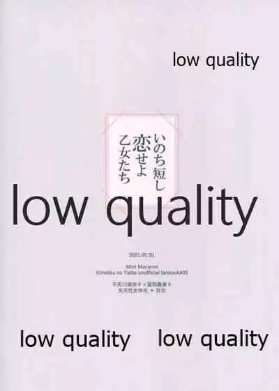 (超日輪鬼譚 2021) [ミントマカロン (逢依)] いのち短し恋せよ乙女たち (鬼滅の刃)