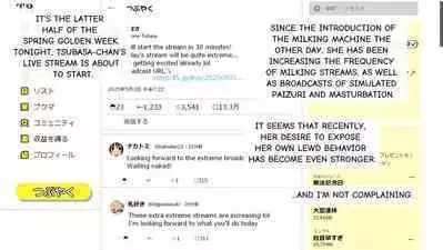 Tsubasa no Chounyuu Channel Haishin-chuu! | Like and Subscribe to Subasa's Breast Growth