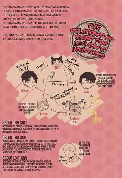 (C85) [Tokinokouji (Omatsu)] Hachiware to Levi-san [Yoru] | The Black and White Cat and Levi-san [Night] (Shingeki no Kyojin) [English] [Key and Cravat]