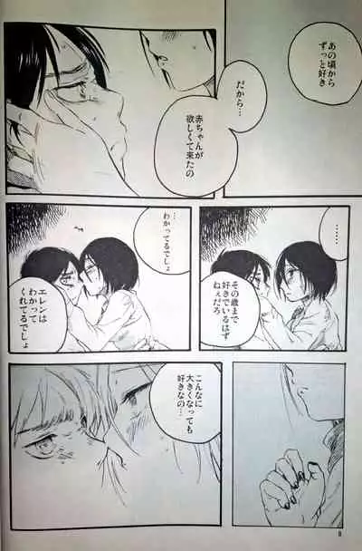 (C86) [iron (Kanae)] 21-sai to 9-sai no Mikasa ni Aisarete Yoru mo Nemurenai Eren no Hanashi (Shingeki no Kyojin)