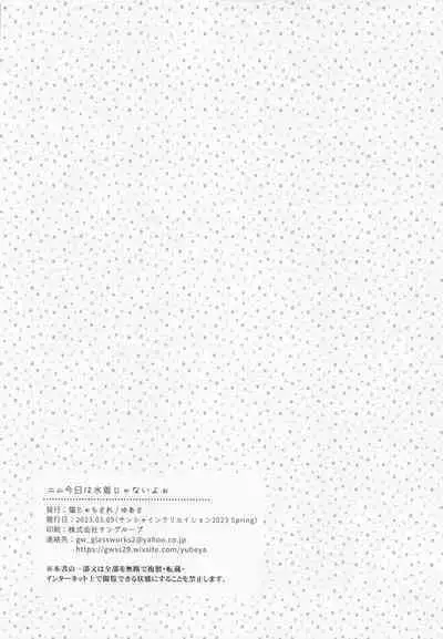 Nimu Kyou wa Mizugi ja Nai yoo