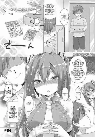 [Kusoyuridanchi (Johnson)] Miku-chan ni Nekomimi toka Plug in Shite Ichaicha Suru Hon | A Book About Installing a Catgirl Plugin and Having Lovey-Dovey Sex With Miku-chan (VOCALOID) [English] [Nomihoudai]