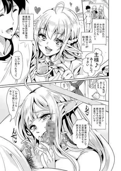 [Yabitsutouge (Ootori Mahiro)] Sukebe Elf Shimai, Konkatsu ni Kuru ~Harem Lesson~ [Digital]