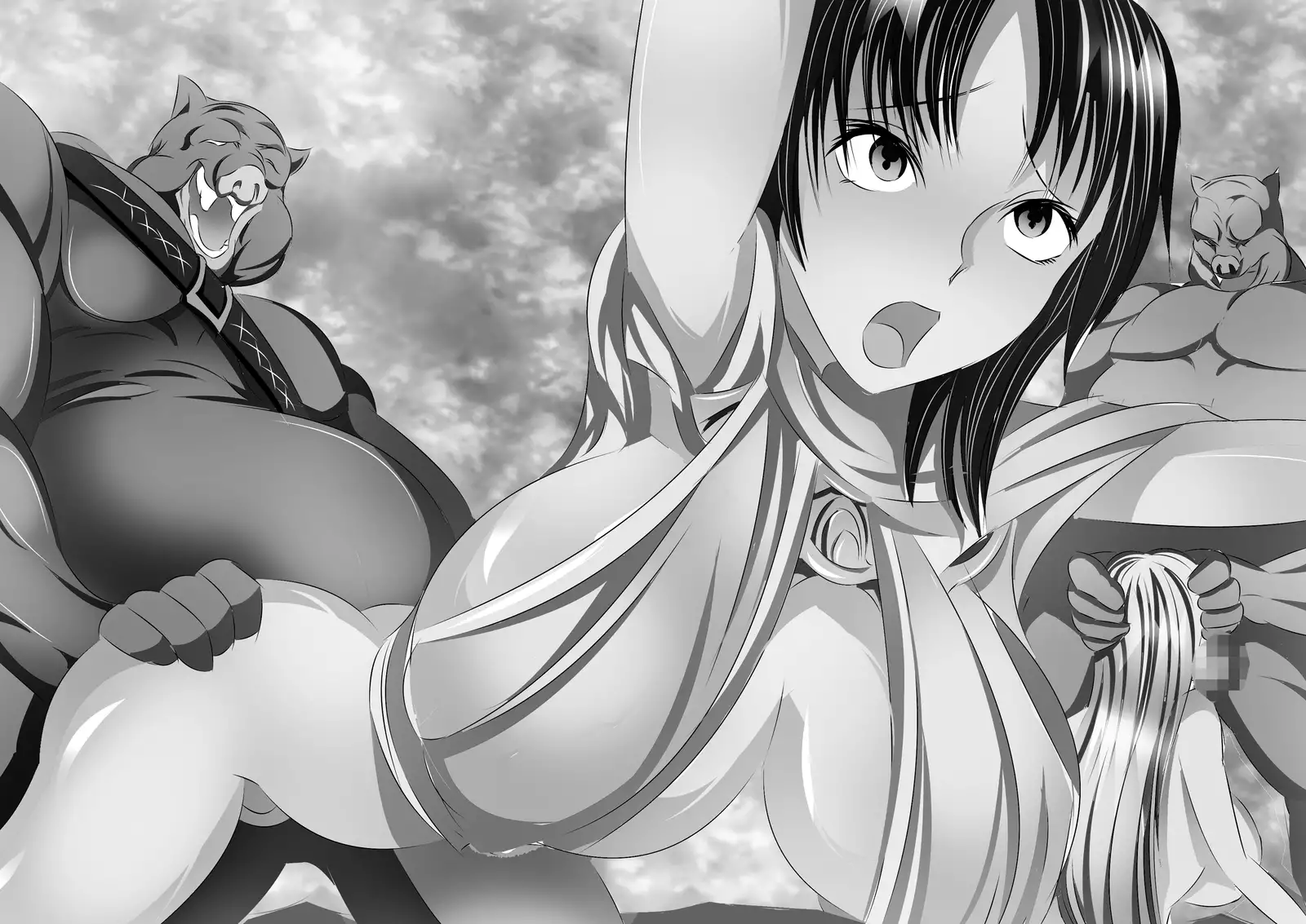 Onna dake no Oukoku ni Orc no Gun ga Daikoushin ~Kui Chirakashi~