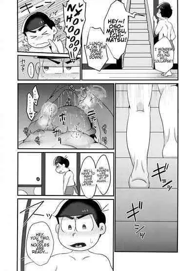 (Kahou wa Nete Matsu 20) [Nimanima Honpo (Tokiwa)] Ore no Shita ga Kyou mo Okashii!! ~24-Jikan Baku Iki 3P Secross~ | My Tongue Has Been Weird Lately ~24 hours of explosive threesome sex!!~ (Osomatsu-san) [English]