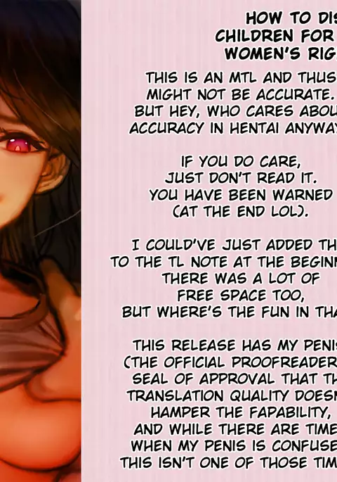 How to Discipline Your Children for a Mother in the Women's Rights Generation