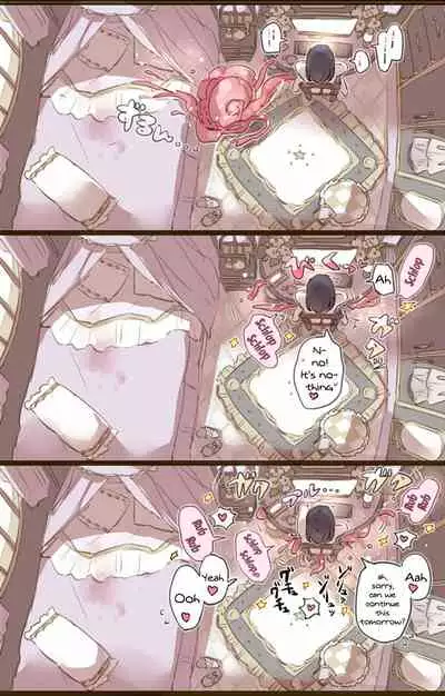 [mamaloni] Ouchi de Yaru Koto Nai node Shokushu Shoukan Shite Ecchi ni Fukeru Mahou Shoujo | A Witch Who Can't Have Sex At Home Decides To Summon Some Tentacles Instead [English] {Doujins.com}