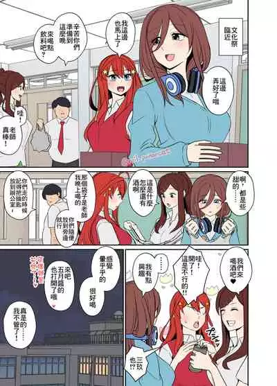 [Dokuneko Noil] Yotta Nakano Miku ni Warui Koto o Suru Hanashi | 對喝醉的中野三玖做壞事的故事 (Gotoubun no Hanayome) [Chinese]