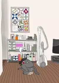 [Shinshi Zaibatsu] zenra ni neko no body paint! anal shippo de kyousei onanie-