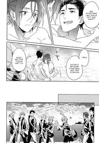 [Honetukiniku (Sebone)] seaside summer tune [Tokuten Clear File Tsuki] (Free!) [English] [Migi-ude]