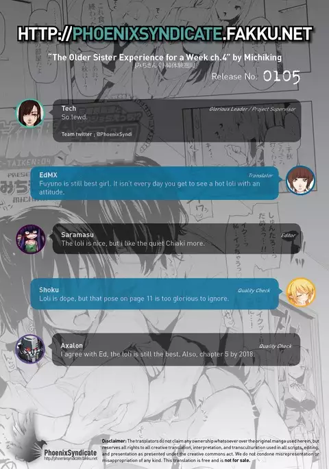 Ane Taiken Shuukan | The Older Sister Experience for a Week ch. 1-5