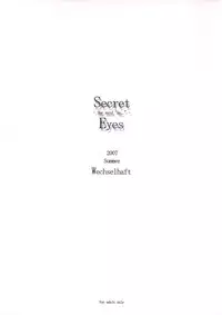 (C72) [Wechselhaft (Kima-gray)] Secret Eyes - She said ''So...'' (The Melancholy of Haruhi Suzumiya) [English] [redCoMet] [Decensored]