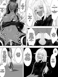 Minarai Mahoutsukai ga Hatsujouki no Dark Elf ni Mori de Souguu Shite Gyaku Rape Sarechau Ohanashi | An apprentice sorcerer encounters dark elves who are in heat in the forest and gets reverse raped