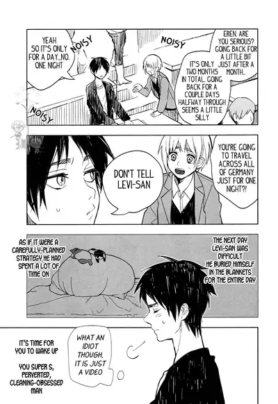 (C85) [Tokinokouji (Omatsu)] Hachiware to Levi-san [Yoru] | The Black and White Cat and Levi-san [Night] (Shingeki no Kyojin) [English] [Key and Cravat]