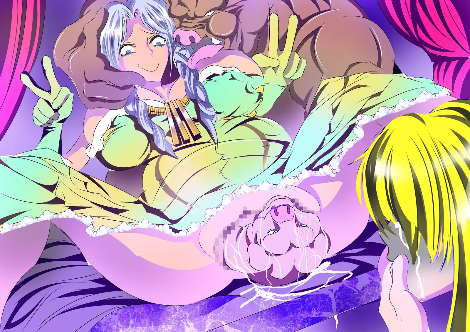 Onna dake no Oukoku ni Orc no Gun ga Daikoushin ~Kui Chirakashi~