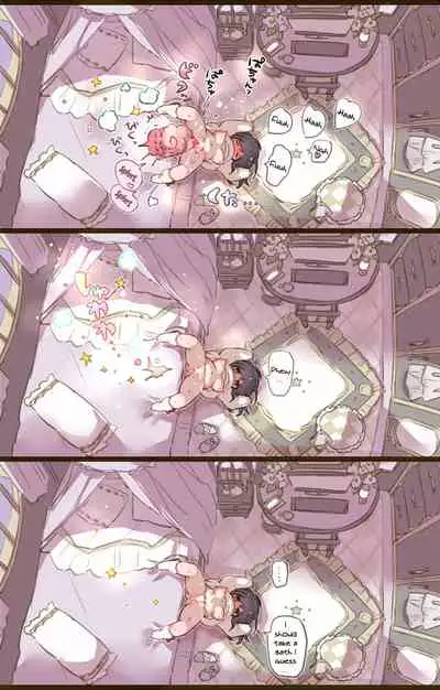 [mamaloni] Ouchi de Yaru Koto Nai node Shokushu Shoukan Shite Ecchi ni Fukeru Mahou Shoujo | A Witch Who Can't Have Sex At Home Decides To Summon Some Tentacles Instead [English] {Doujins.com}