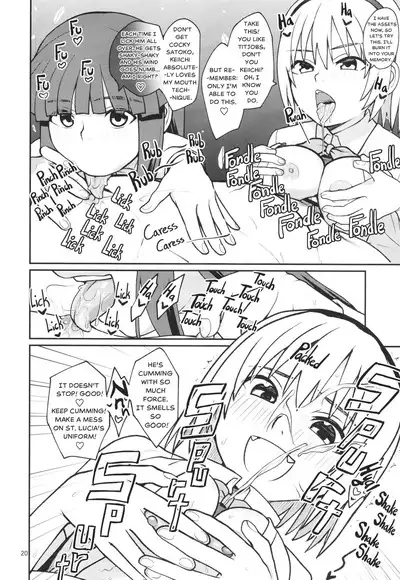 Boku ga!'`Watashi ga!'`Ichiban eroinodesu!'`Desu wa!' | "I am The..." "I'm The..." "Lewdest!" "Right!?" "Am I Not!?"