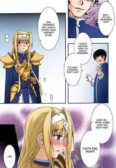 [sandglass (Uyuu Atsuno)] Ochiru -Alice- (Sword Art Online) [English] [Nisor] [Colorized]