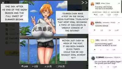Tsubasa no Chounyuu Channel Haishin-chuu! | Like and Subscribe to Subasa's Breast Growth