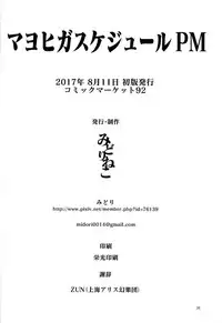 (C92) [Midorineko (Midori)] Mayoiga Schedule PM (Touhou Project) [English] [Tsunqueen + Momoiro]