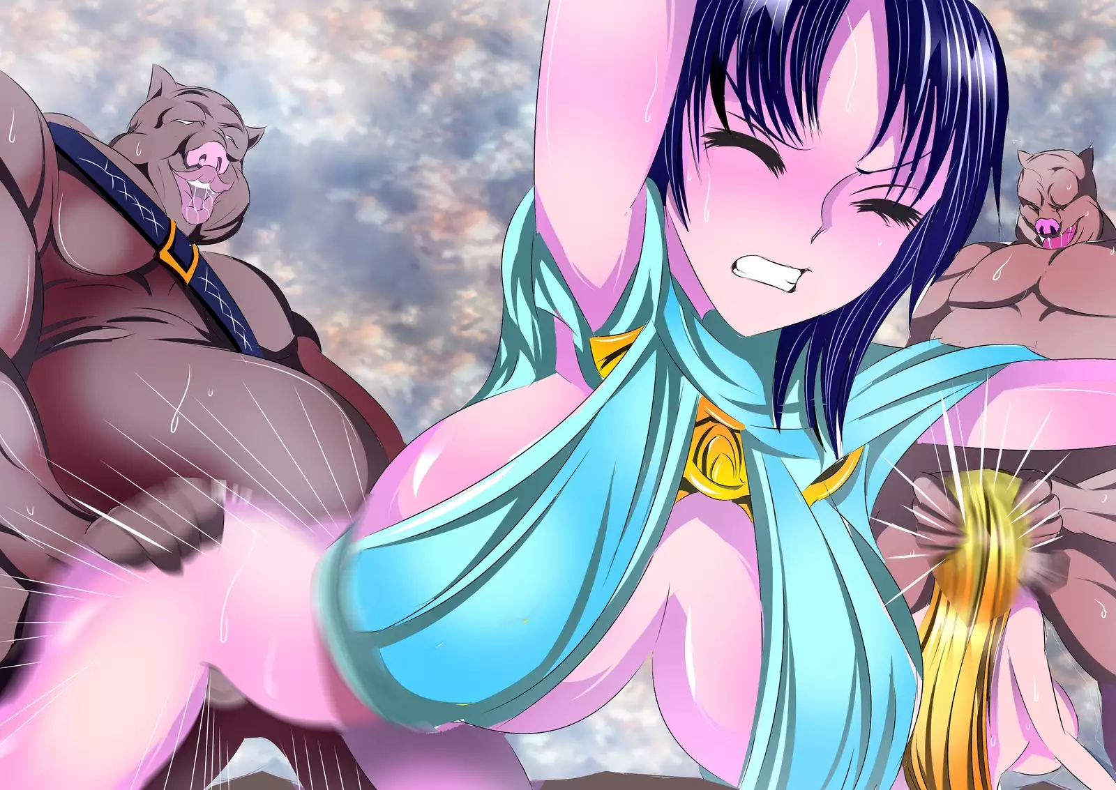 Onna dake no Oukoku ni Orc no Gun ga Daikoushin ~Kui Chirakashi~