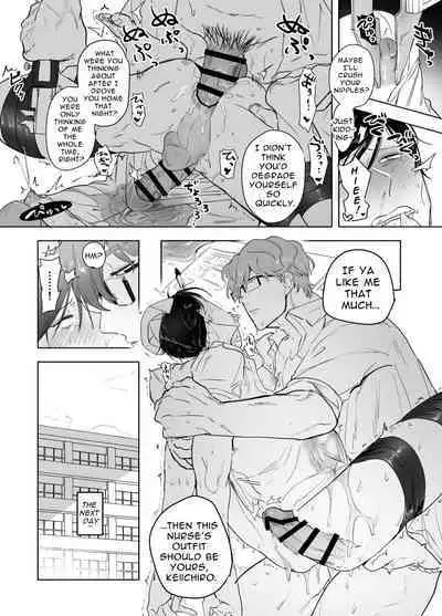 Senkan Keiichiro Sono Ken <Hentai Kyoushi to Nurse Cos Seitokaishitsu Play> Notta! | Keiichirou does Nurse Cosplay with a Perverted Teacher in the Student Council Room!