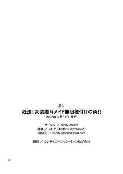 [candy apricot (Mashita)] Ninpou! Josou Nekomimi Maid Mugen Tanetsuke no Jutsu!! [Chinese] [瑞树汉化组] [Digital]