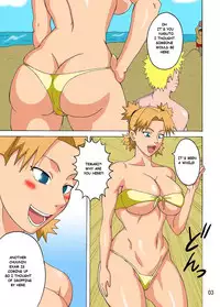 (C82) [Naruho-dou (Naruhodo)] Tsunade no In Suiyoku | Tsunade's Obscene Beach (Naruto) [English] {doujin-moe.us} [Colorized]
