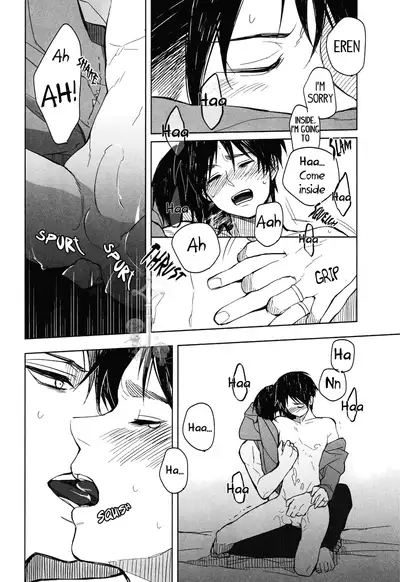 (C85) [Tokinokouji (Omatsu)] Hachiware to Levi-san [Yoru] | The Black and White Cat and Levi-san [Night] (Shingeki no Kyojin) [English] [Key and Cravat]