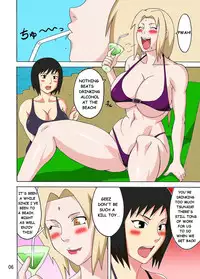 (C82) [Naruho-dou (Naruhodo)] Tsunade no In Suiyoku | Tsunade's Obscene Beach (Naruto) [English] {doujin-moe.us} [Colorized]