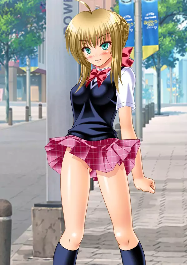 Hentai TSF Aka Saber