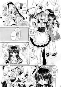 (C78) [UNIYA (Shinonome Ryu)] Marisa, Mushrooms, and Fiendish Miko (Touhou Project) [English] {pesu}
