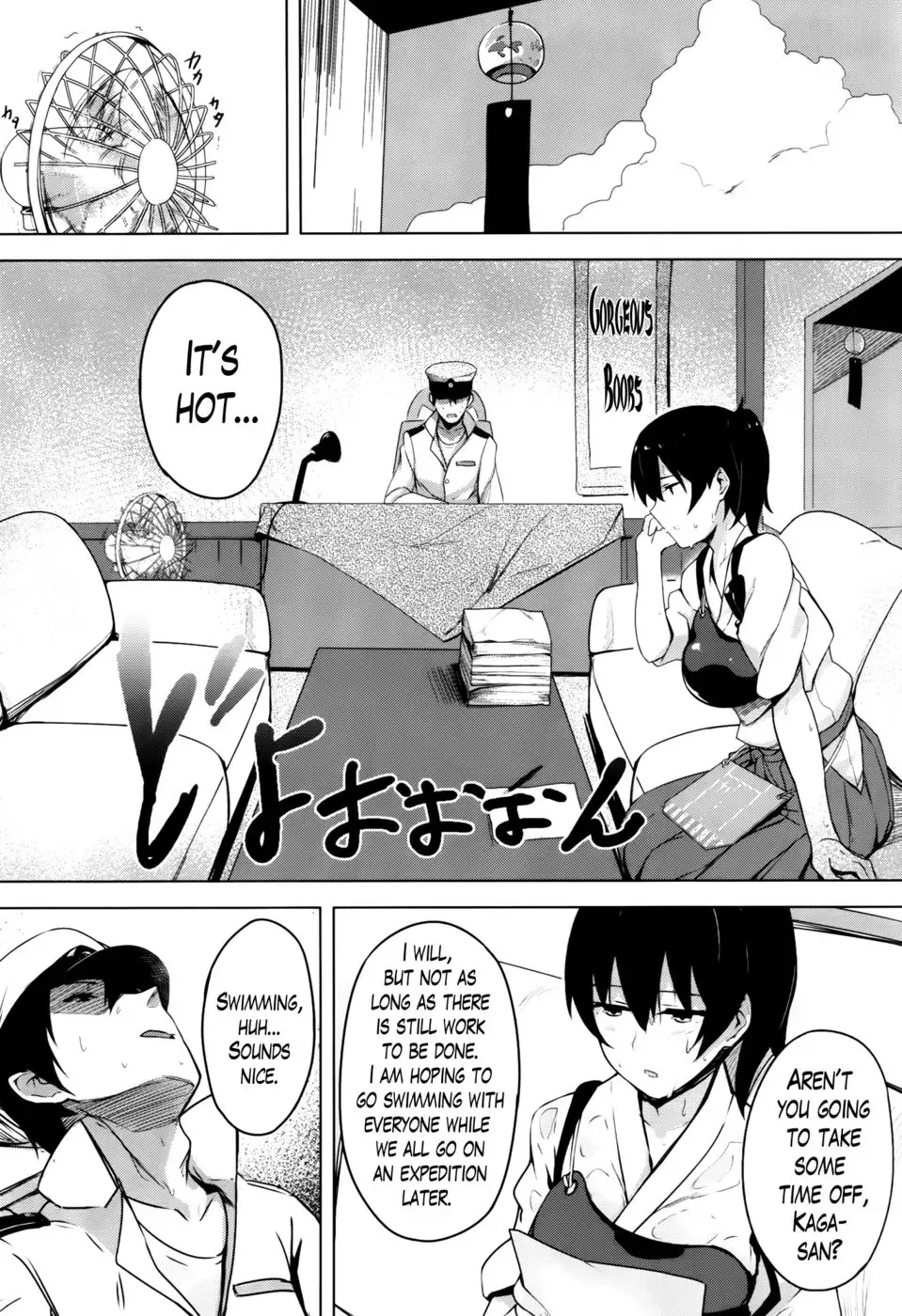 Secretary Ship Kaga's Summer Vacation