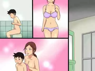 Kirei na Oba-san to Ofuro de Sex shita Doutei