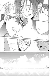 [Honetukiniku (Sebone)] seaside summer tune [Tokuten Clear File Tsuki] (Free!) [English] [Migi-ude]