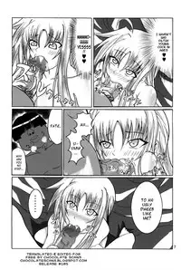 (C82) [Bitch Bokujou (Bokujou Nushi K)] Zettai Chinpo Nanka ni Maketari Shinai Hon Re:birth | I Won't Lose to a Mere Cock Book Re-Birth (Mahou Shoujo Lyrical Nanoha, Dog Days) [English] [Chocolate]