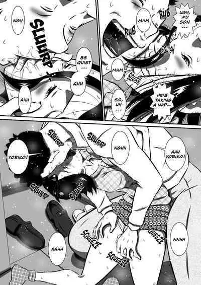 [Milkdou Shoukai (Milk Koubou)] Musuko (Boku) no Kyokon (Asoko) ga Okaa-san no Inbu (Asoko) o Tsuranuku Hi! Hitozuma, Yoriko no Midara na Mainichi... | My Son's Big Cock Is For His Mother [English]