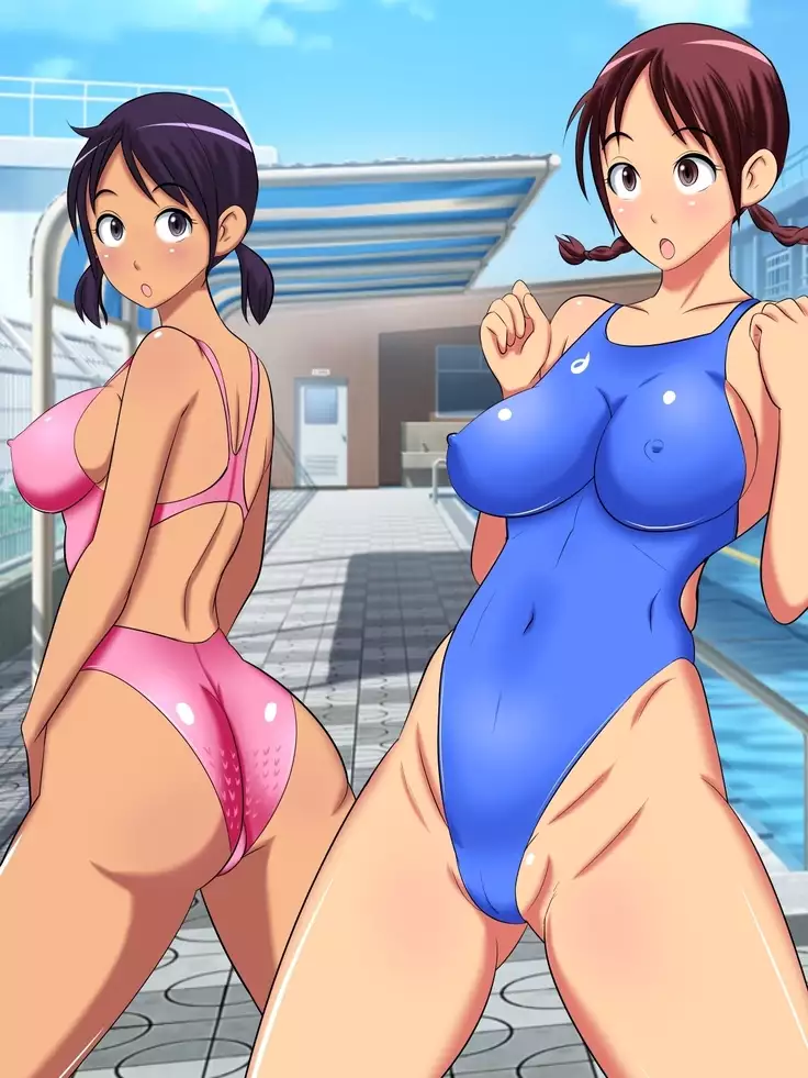 Genki de Seiyoku Ousei na Suiei Buin no Dosukebe Bunai Sex!