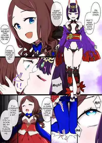 FGO Shuten Douji x Da Vinci Hyoui Manga | FGO Shuten-Doji x Da Vinci possession manga