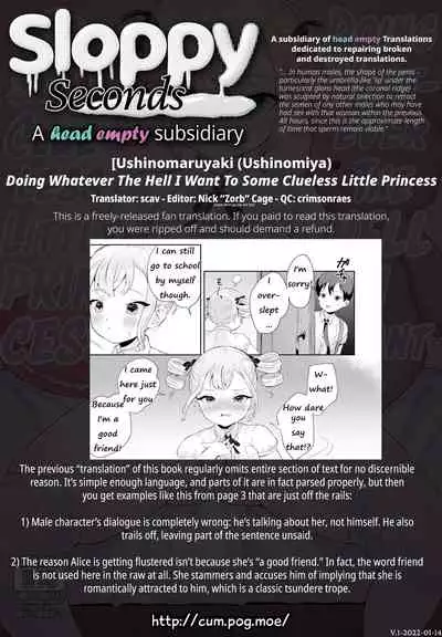 Muchi na Ojou-sama o Suki Houdai Suru Hon | Doing Whatever The Hell I Want To Some Clueless Little Princess