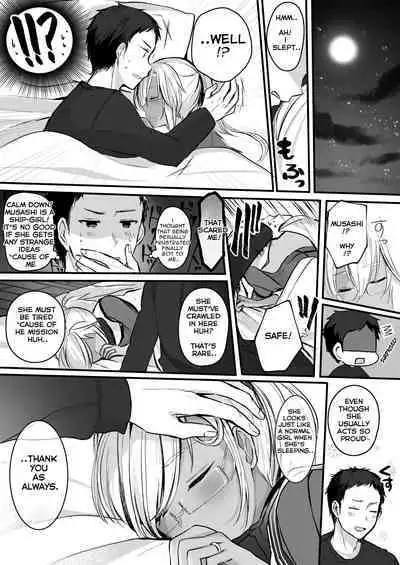 (C96) [Marosaan (Yunamaro)] Musashi-san no Yoru Jijou Shoya Hen (Kantai Collection -KanColle-) [English] [Carl]