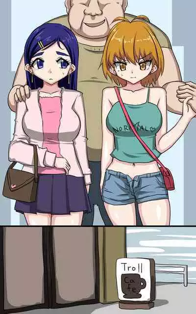 Oji-san, Kissaten de Mesugaki Futari o Wakaraseru www