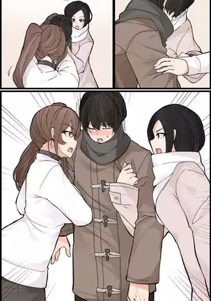 Mechakucha Eroi Karada no Sewazuki Osananajimi to, Cool-kei Kyonyuu Bijin Douryou to Oren-chi de 3P Harem!?