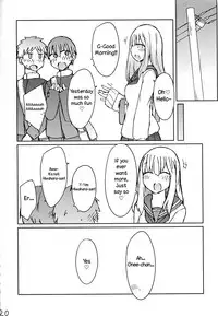 (C89) [Nijiiro Suisho (Nanashiki)] Erohon o Yondetara Kinjo no Onee-san ni Fellatio Sareta Hanashi [English] [TreePerception]